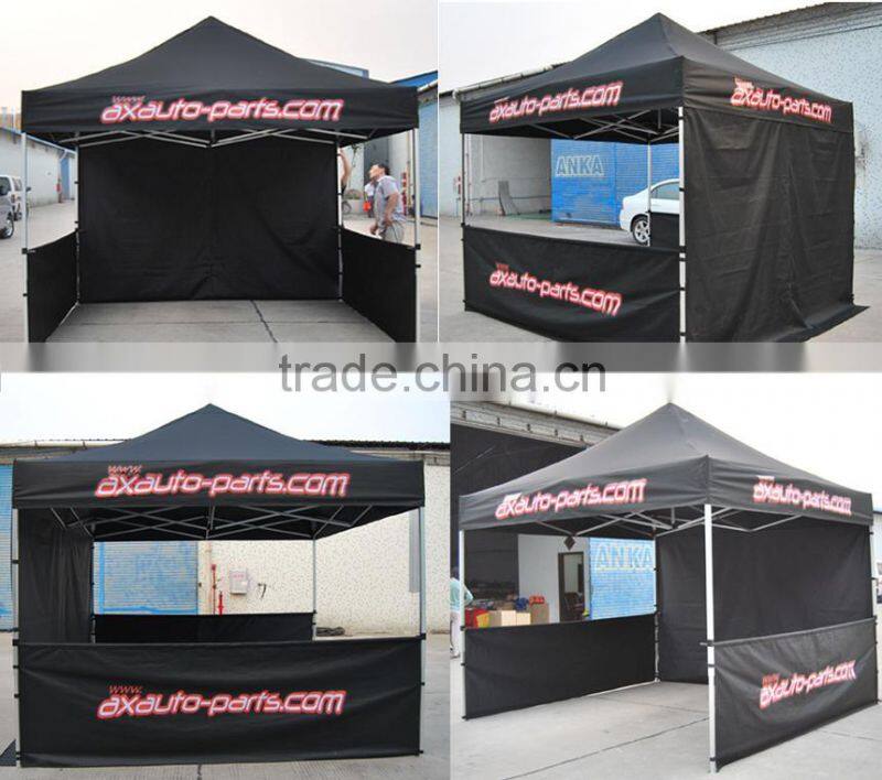 Quick erect folding tent for advertisement