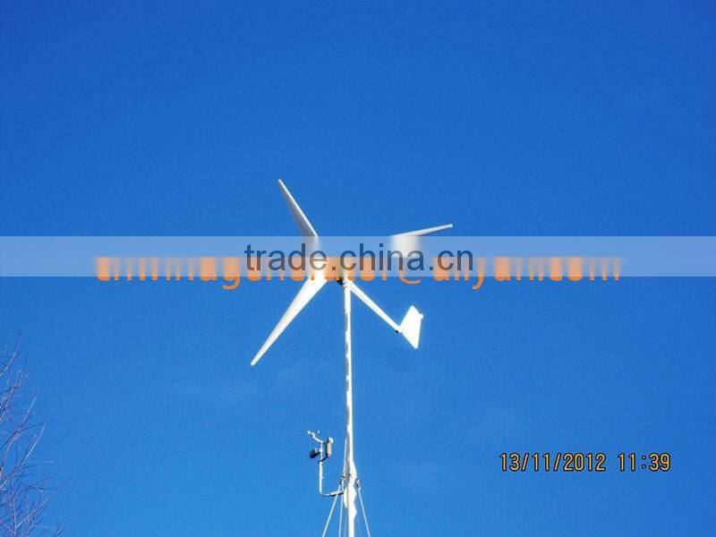 High Return! 1500w home wind generator 1.5kw horizontal rooftop wind energy system, permanent magnet free energy generator