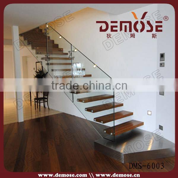 internal stair residential with automatic led stair lighting