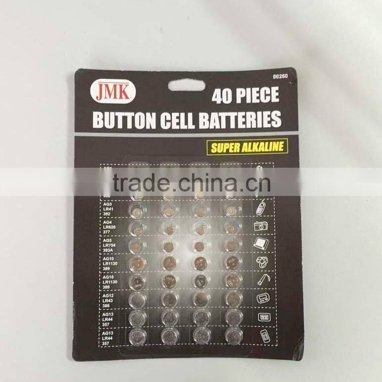 Button Cell Batteries,40 Piece