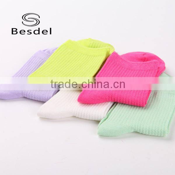 Wholesale colored socks girls summer comfortable candy color bamboo fiber socks