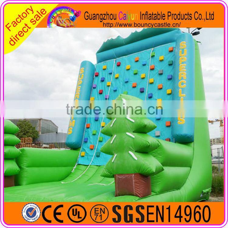 Best quality adventure inflatable rock climbing wall for sale