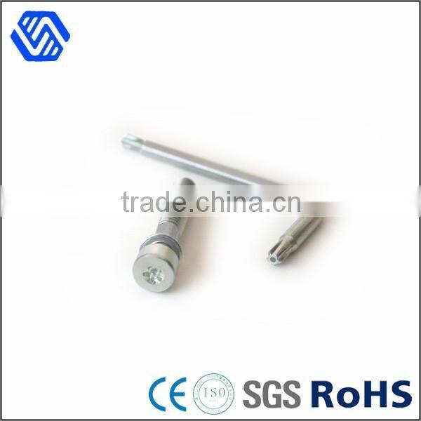different colors titanium bolt with washer and wrench and banners