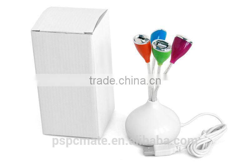 Vase Shape Design High Speed USB 2.0 Hub with 4 USB Ports
