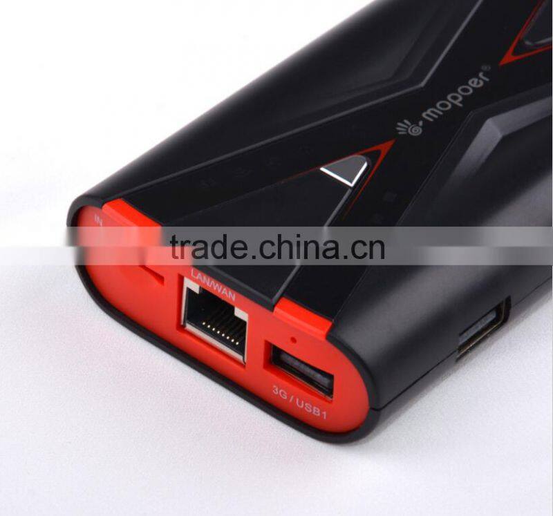 X-man design super slim power bank with 3G wifi pocket router function