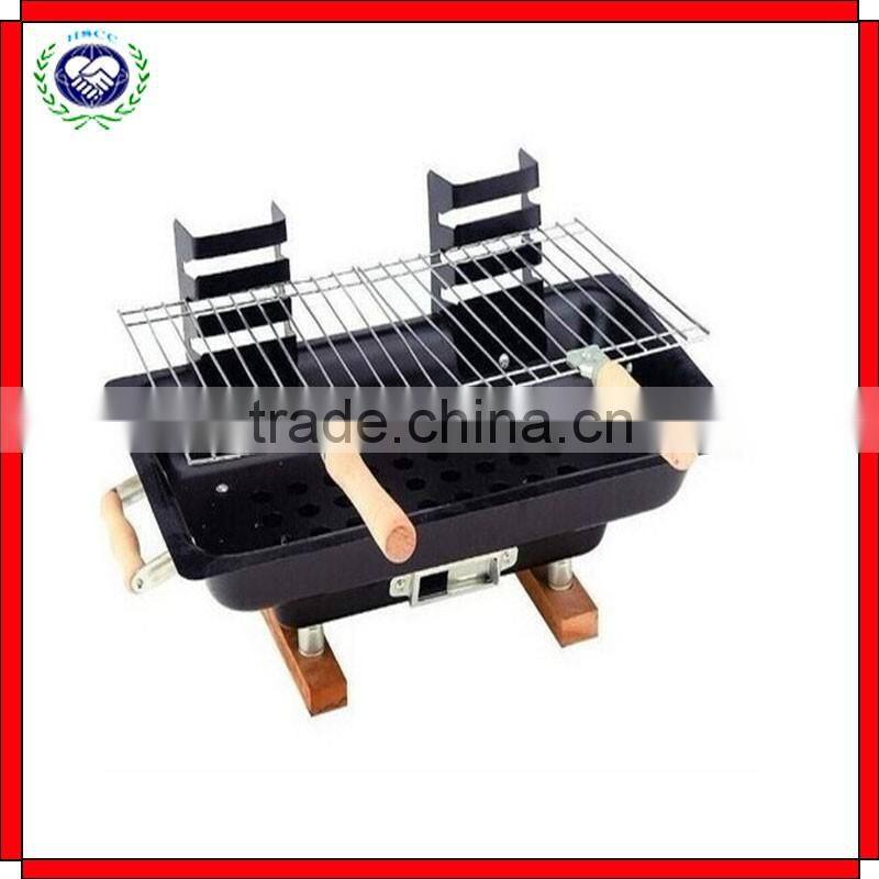 Stainless Steel Mini Charcoal Rotisserie BBQ Grill For Party