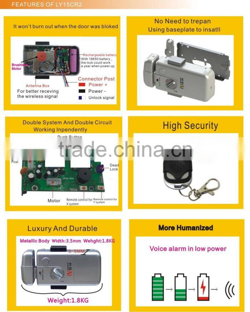 Hidden lock, wireless lock with higher security for sale(LY15CR2)