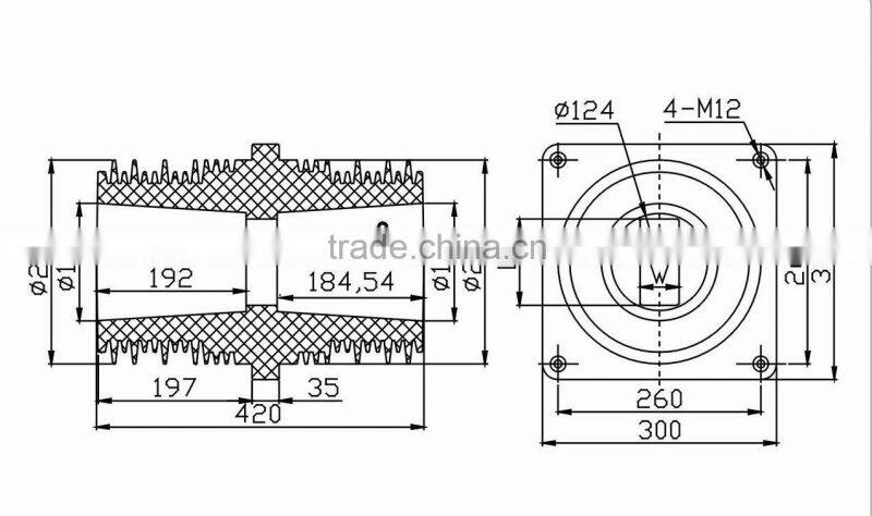 Screen Busbar Bushing for 35kV EATON Switchgear