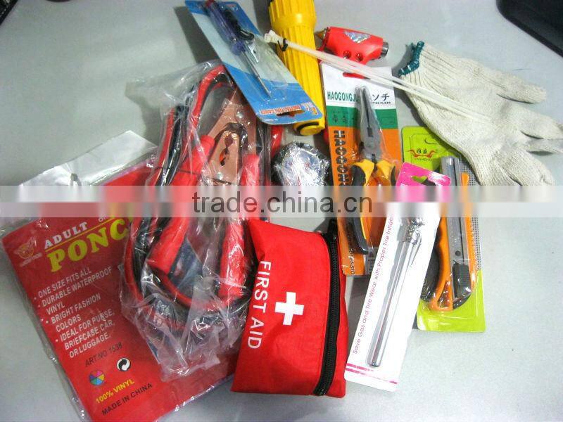 Auto Safety Kit Roadside Car Emergency Kit With Booster Cable