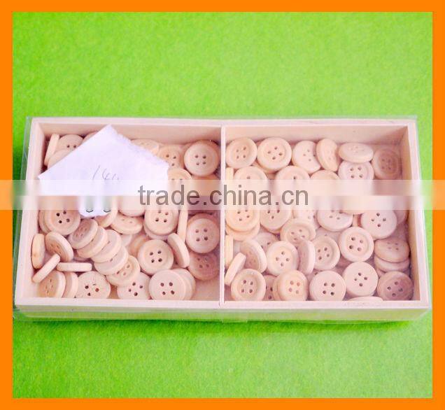 New Design Hot Sale Round Wood Button