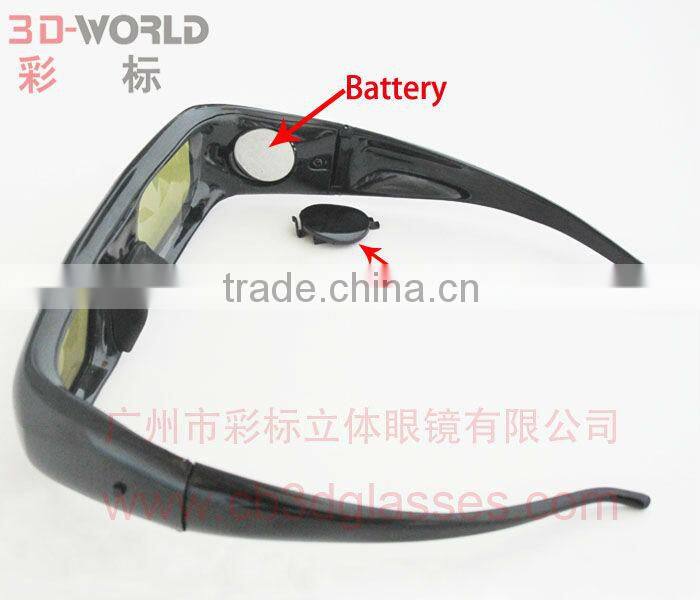 custom popular nice looking active 3d glasses compatible with sharp