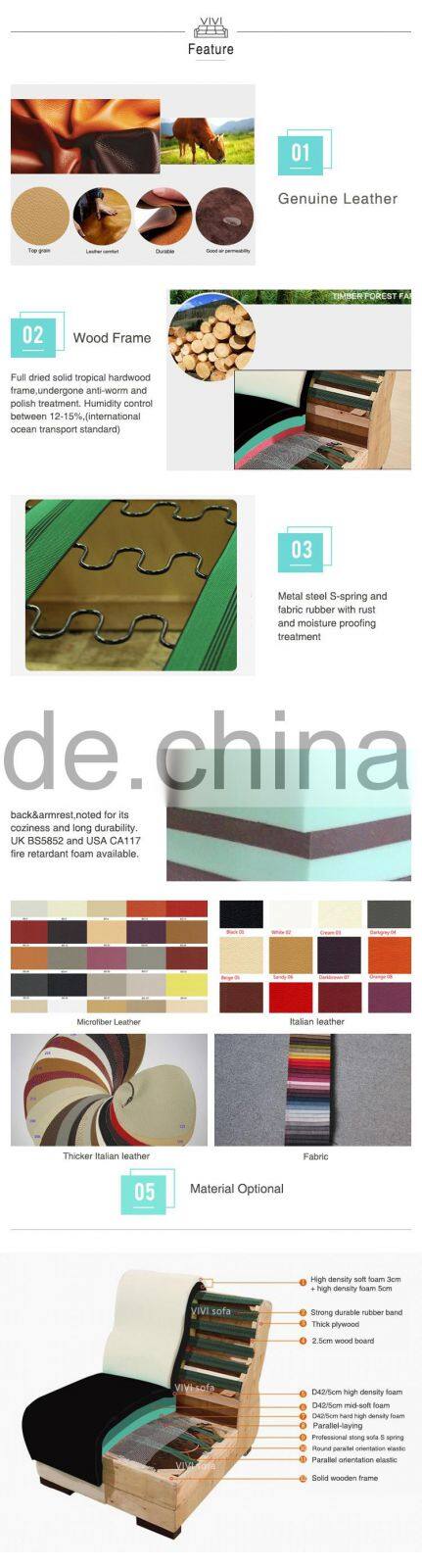 Strong quality R11 comfortable living room sofa set