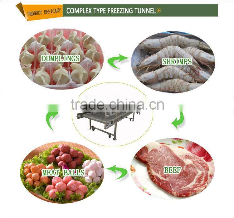 Supply chicken quick-freezing tunnel at factory price