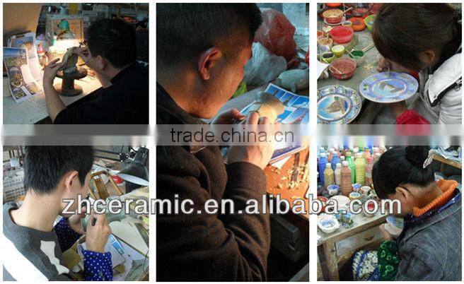 Easter ceramic chicken plate egg cup