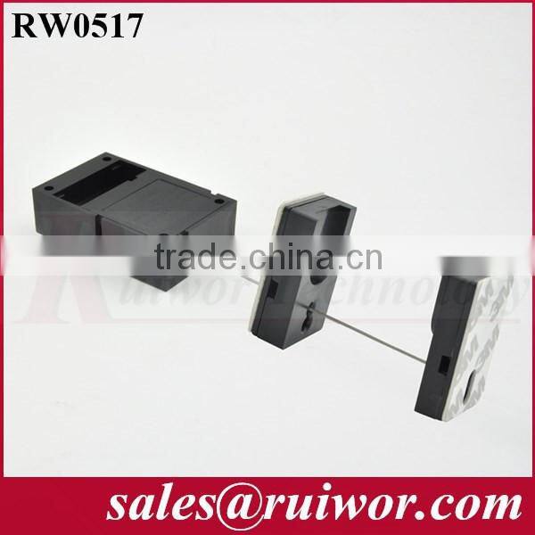 RuiWor RW0501 Cuboid Retracted Anti Theft Display Cord with Ring Terminal Cable End Install by 3M Adhesive Tape or Screw