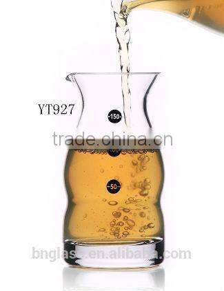 Hotel supplies wine set glass wine decanter with handle