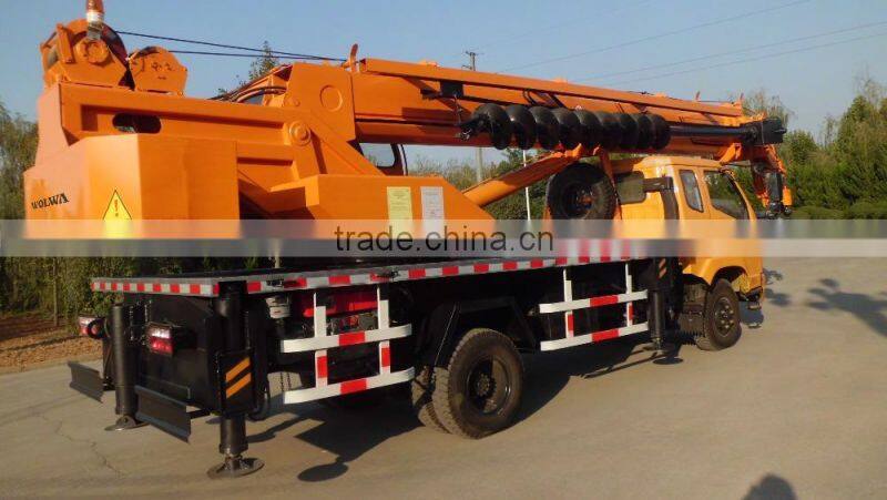 6 ton truck crane with drill price for sale GNQY-C6D