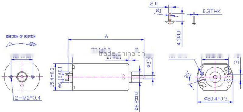 Electric toothbrush motor,180 Motor