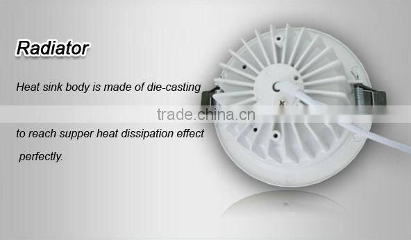 White housing 385-420lm dimmable ceiling led downlight 5W
