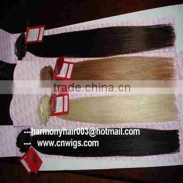 BEST remy hair extension clip on blonde color