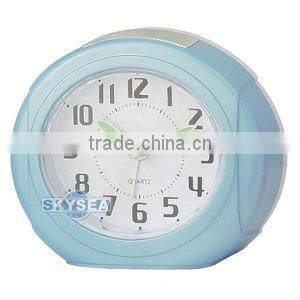 plastic table alarm clock snooze light clock, desk clock
