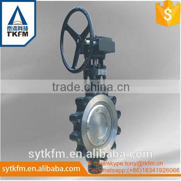 TKFM hot sale low pressure rubber seal butterfly valve