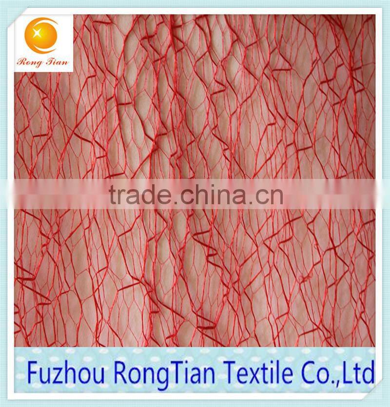 Wholesale polyester random pattern lace fabric for window decoration