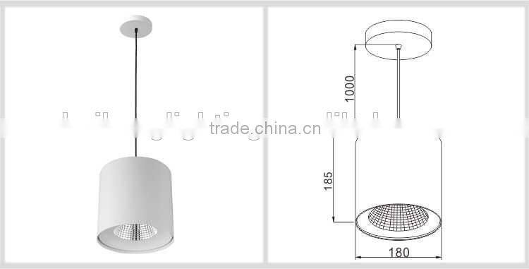 TUV SAA RoHS high lumen 25w cree cob pendant led lamp
