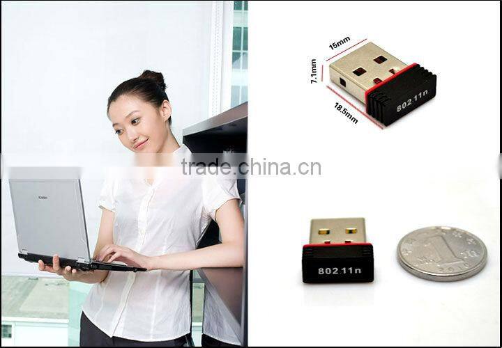 Factory supply RT5370 wireless wireless wifi adapter network card with USB port