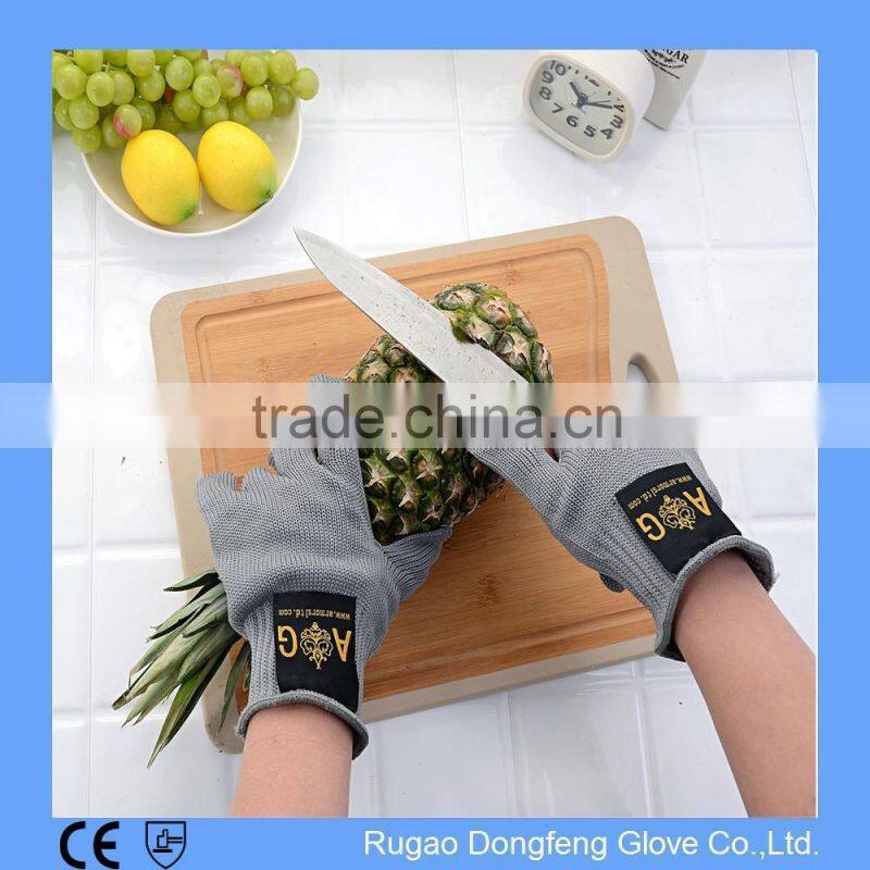 EN388 Stainless Steel Wire Mesh Cut Resistant Mechanic Gloves Level 5 Protection