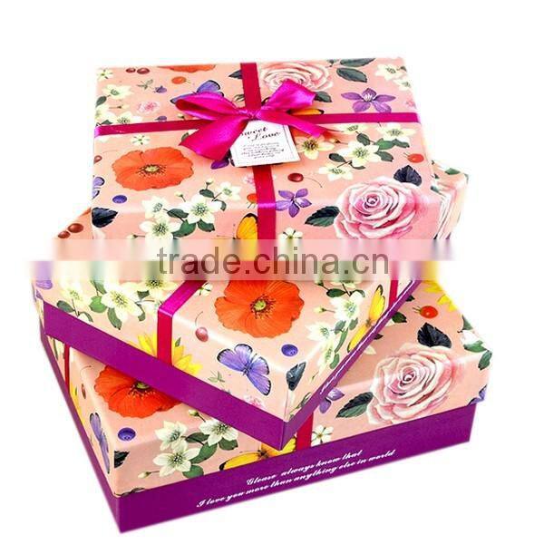 custom printed paper gift cardboard packing boxes