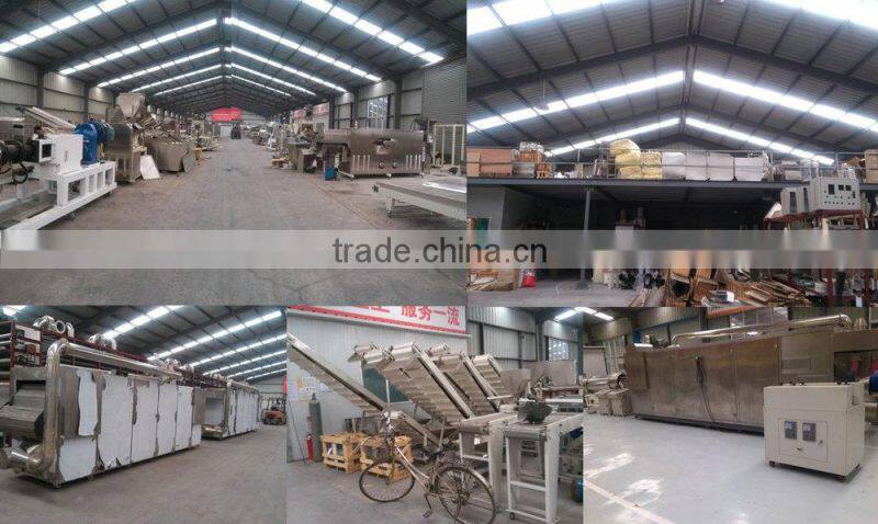 Stainless Steel Extruded Snack Food Fried Wheat Flour Bugle production line