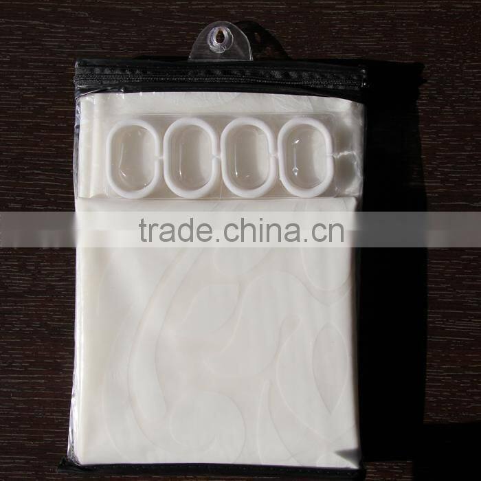 2016 new straight rails waterproof polyester bathroom curtain