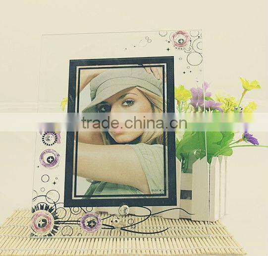 Vintage Glass Picture Frame For Home Table Decoration