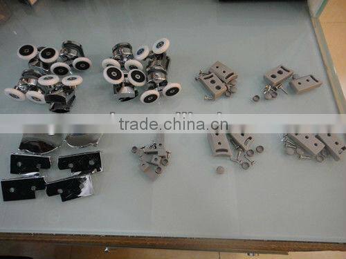 tempered glass sliding door 4 panel shower screen D07