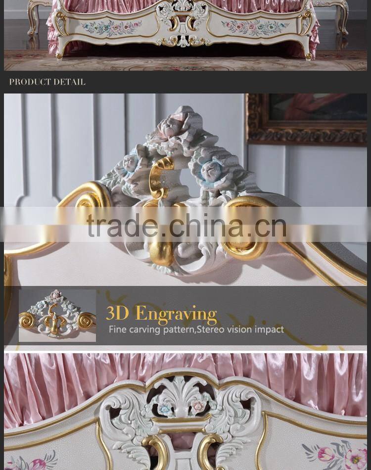 italian french antique furniture - bedroom furniture-Antique furniture reproduction bed