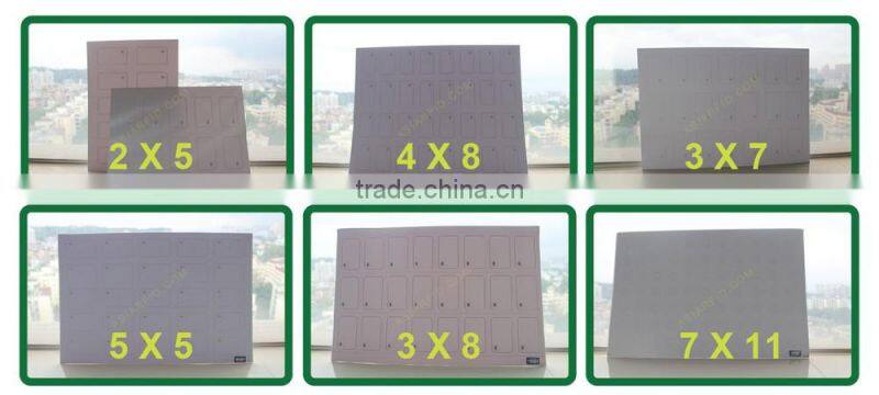 3x8 Layout PVC RFID Inlay Compatible 1K S50 Chip