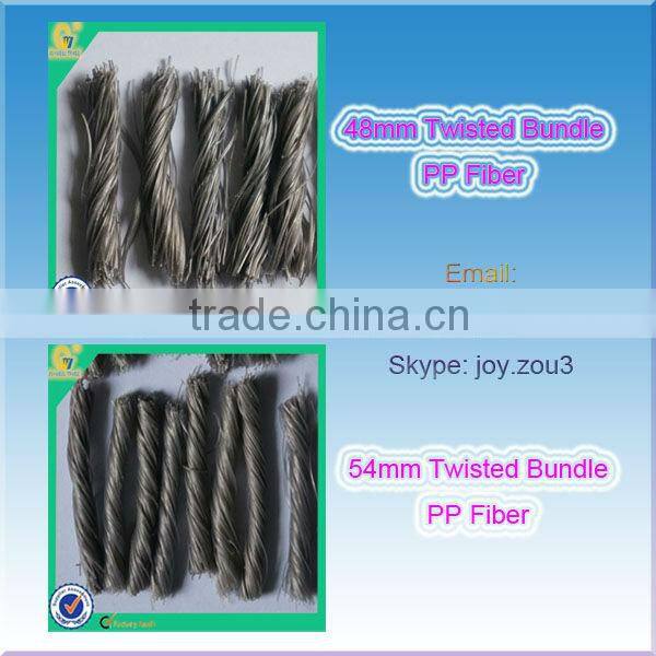 Twisted Bundle PP Mortar Additive Reinforcement Fiber