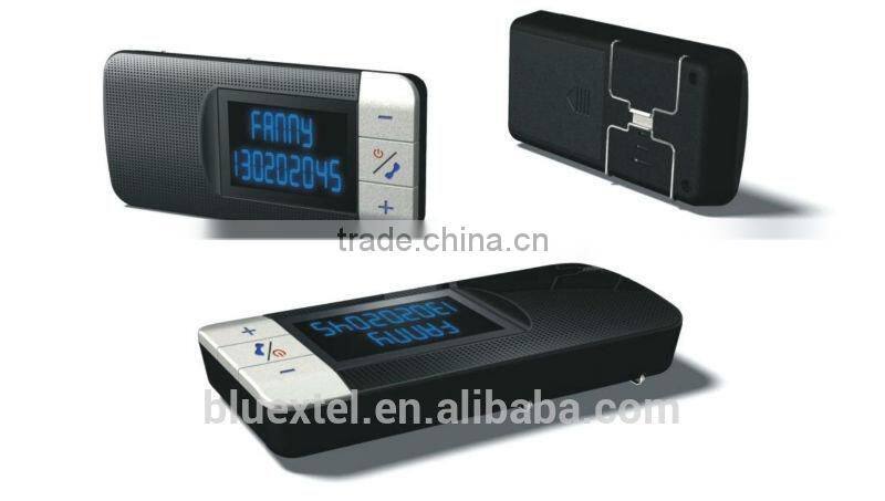 China wholesale high quality LCD display handsfree wireless bluetooth car kit with BQB RoHS CE FCC