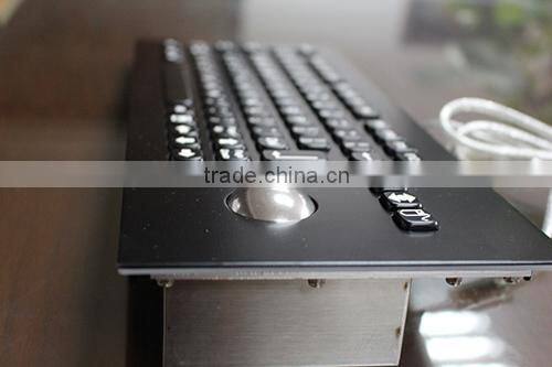 Vandal Proof metall keyboard with Trackball and Integrated EPP