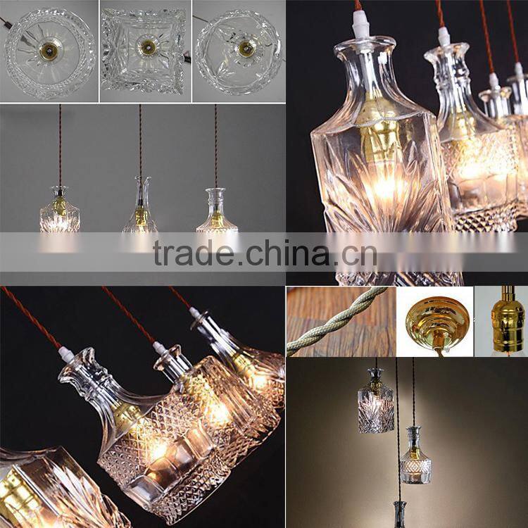 decoration light Nordic modern wine glass bottle bar counter coffee bar decorative pendant lamp light