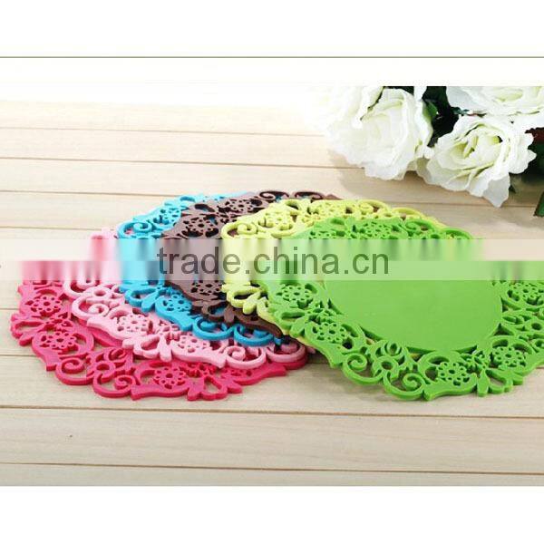 the fashionable silicone bowl mat