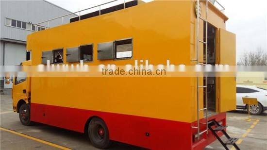 Fast food truck with cook equipment