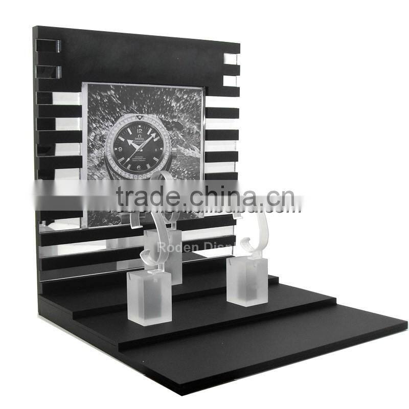 High quality fashionable LCD watch display stand window LCD display