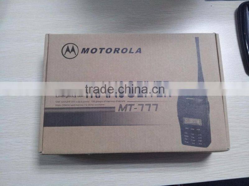Moto-rola MT-777 VHF 5W Two 2 Way Transceiver Radio Walkie Talkie Handheld