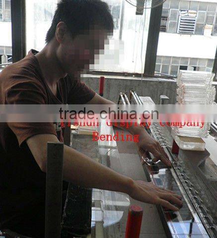 Acrylic rotating desktop magazine rack