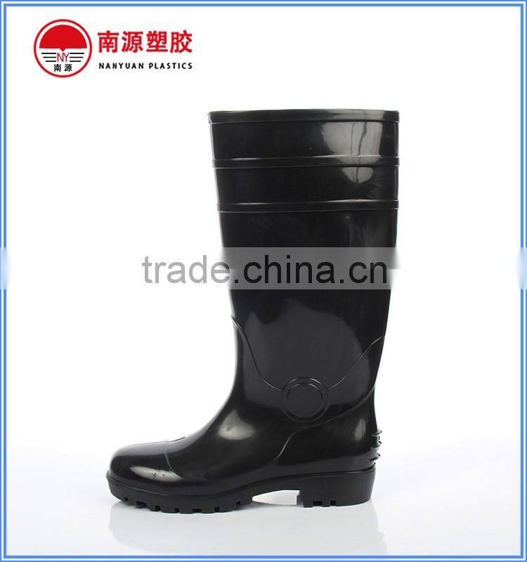 All black wellington gumboots
