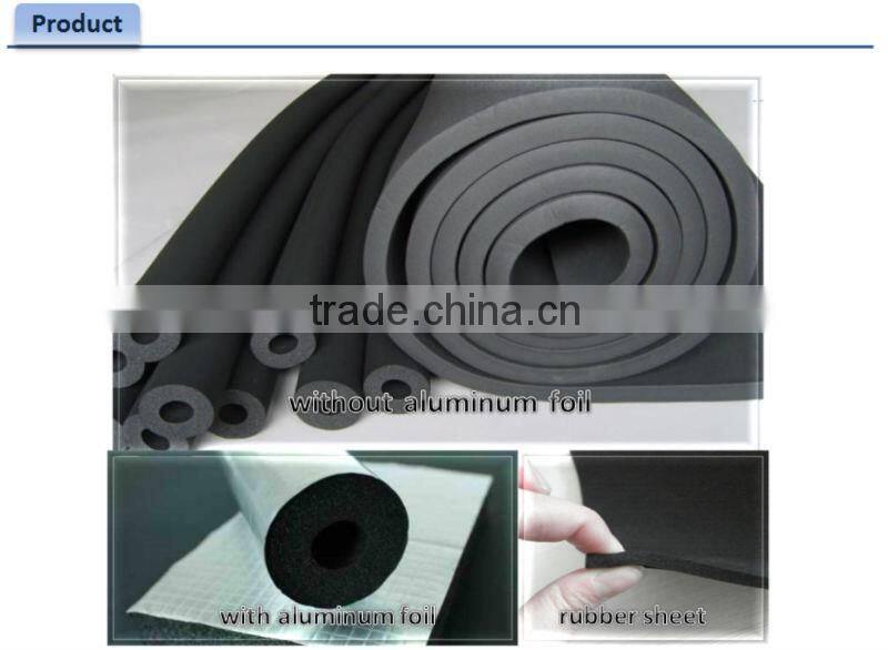 on sale black NBR sponge rubber foam insulation made in china