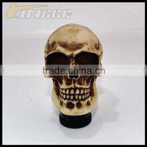 Resin unique gear shift knob skull head gear shift knob