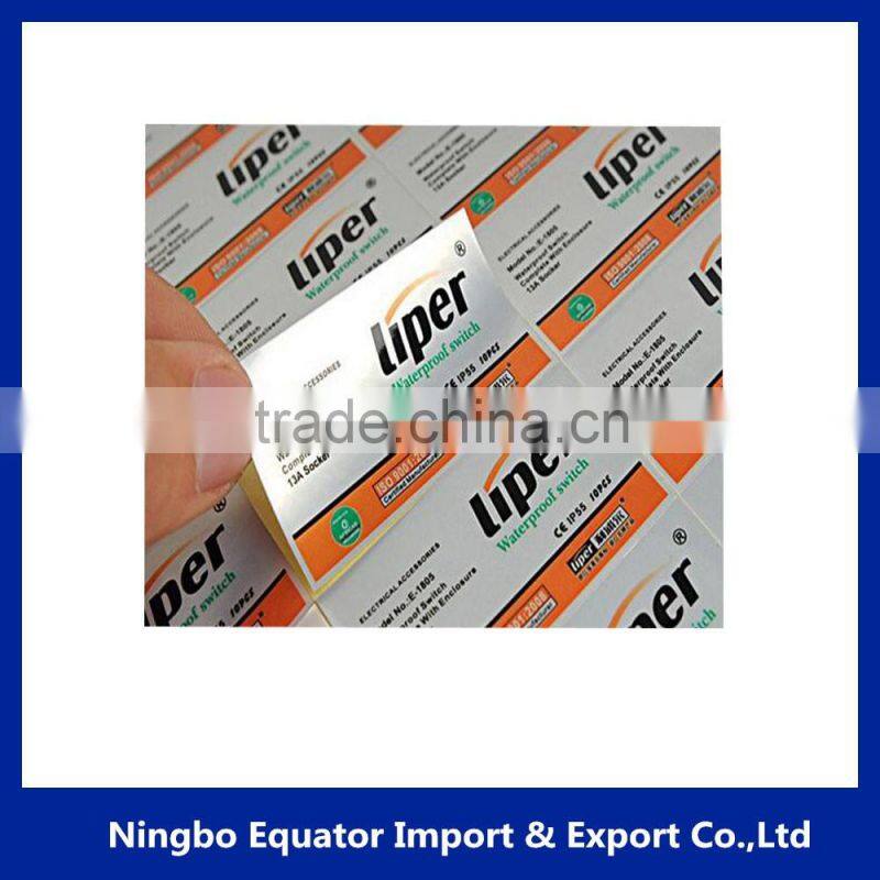 China factory custom printed rolling papers fruit self adhesive label stickers
